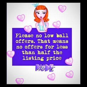 Absolutely no low balling